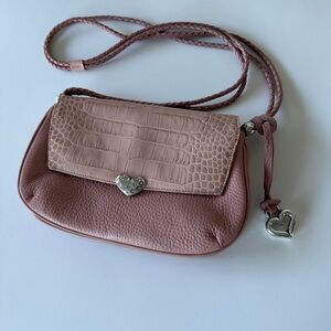 Brighton Flap Pink Leather Petite Shoulder Bag